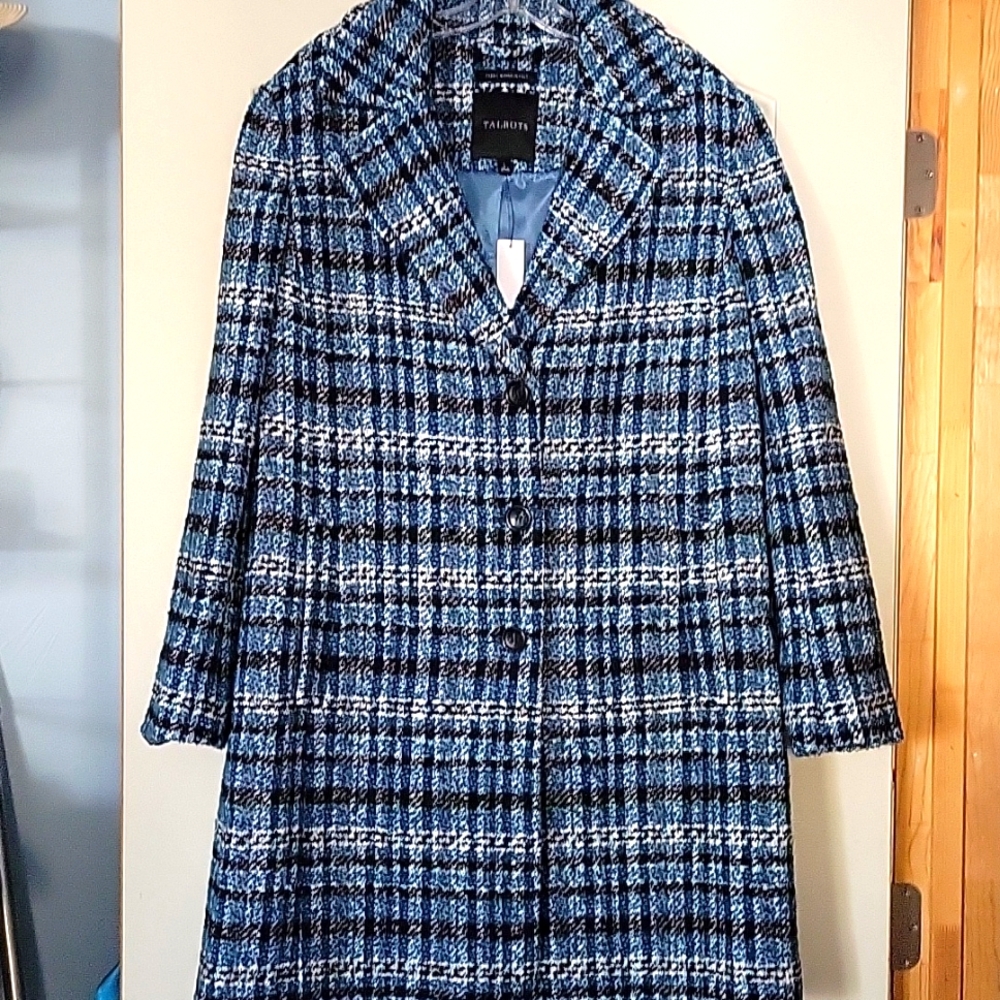 Talbots Plaid Coat